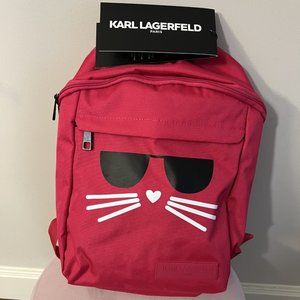 KARL LAGERFELD - Cat-Logo Textile Backpack -  NWT